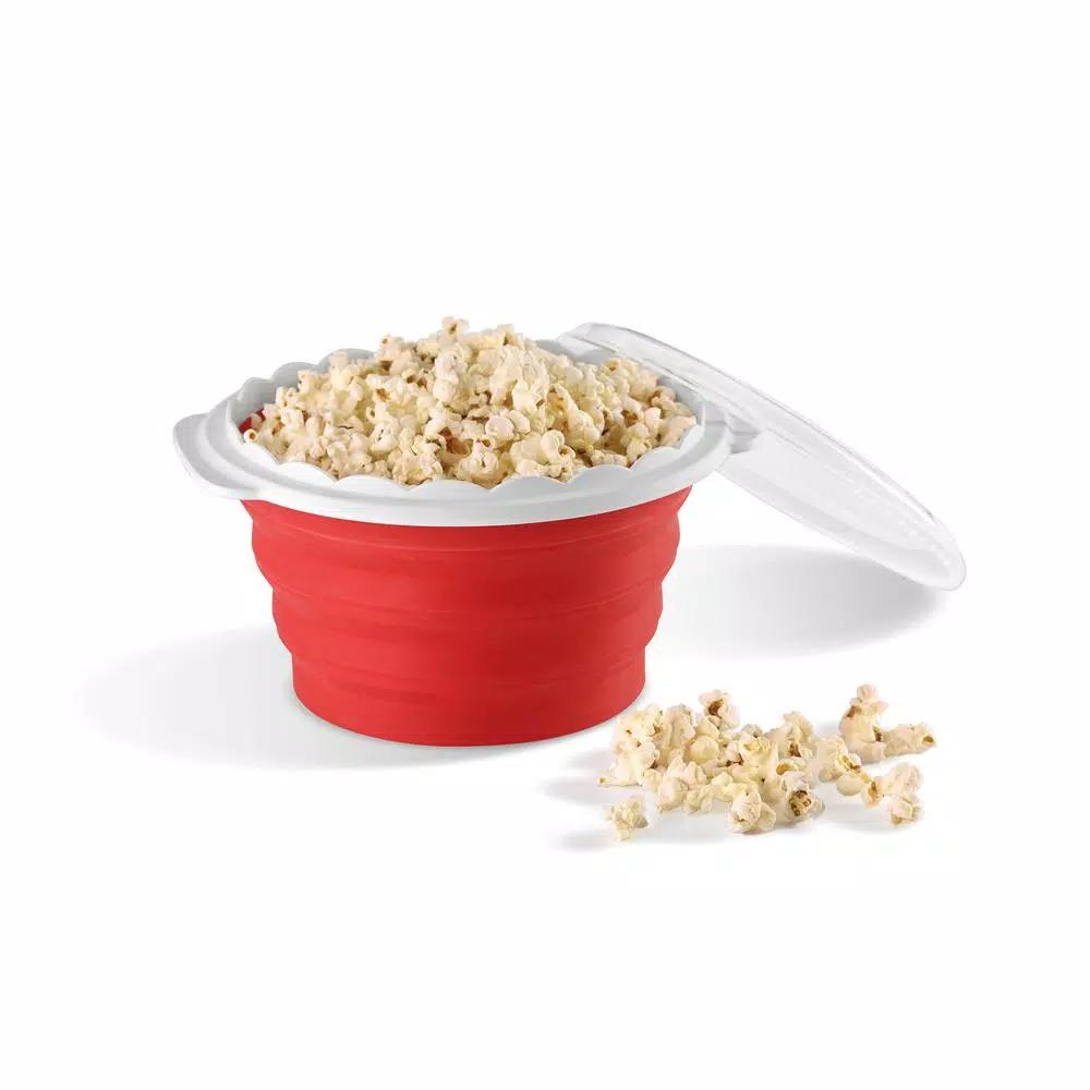 Cuisinart Pop and Serve 2.5 qt. Silicone Microwave Popcorn Maker - Red