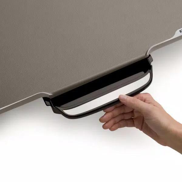 Presto 264 sq. in. Black Ceramic Electric Griddle with Temperature Sensor and Removable Handles