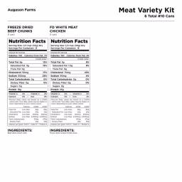 Augason Farms Freeze Dried Meat Variety 6-Pack Bundle - Beef and Chicken thumbnail 3