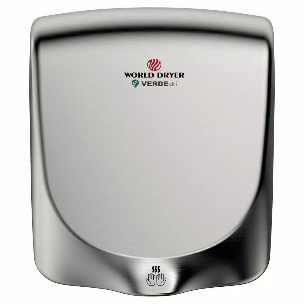 World Dryer VERDEdri High-Speed Electric Hand Dryer - Brushed Stainless Steel