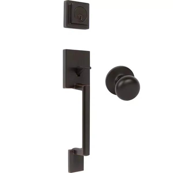 Delaney Avino Tuscany Bronze Single Cylinder Entry Door Handleset