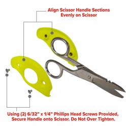 Jameson Snip Grip Ergonomic Handle Inserts for Electrician Splicer Scissors, 3-Pack thumbnail 3