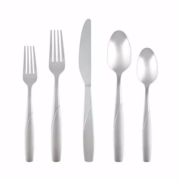 Cambridge Silversmiths Southview Sand 20-Piece 18/0 Stainless Steel Flatware Set, Service for 4