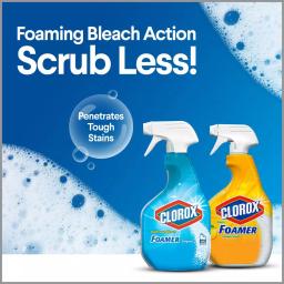 Clorox Bleach Foamer Bathroom Spray Cleaner, Original, 30 oz. (2-Pack) thumbnail 3