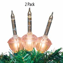 Unbranded Warm White Incandescent Bubble Light Sets, 9 ft. Green Wire (Set of 2) thumbnail 2