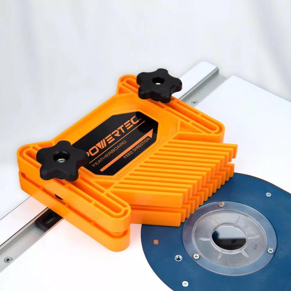 POWERTEC Dual Universal Featherboards for Table Saws, Band Saws, and Router Tables (2-Pack)