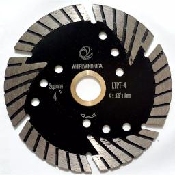 Whirlwind USA 4 in. Turbo Segmented Diamond Saw Blade for Granite, Marble, and Concrete thumbnail 1