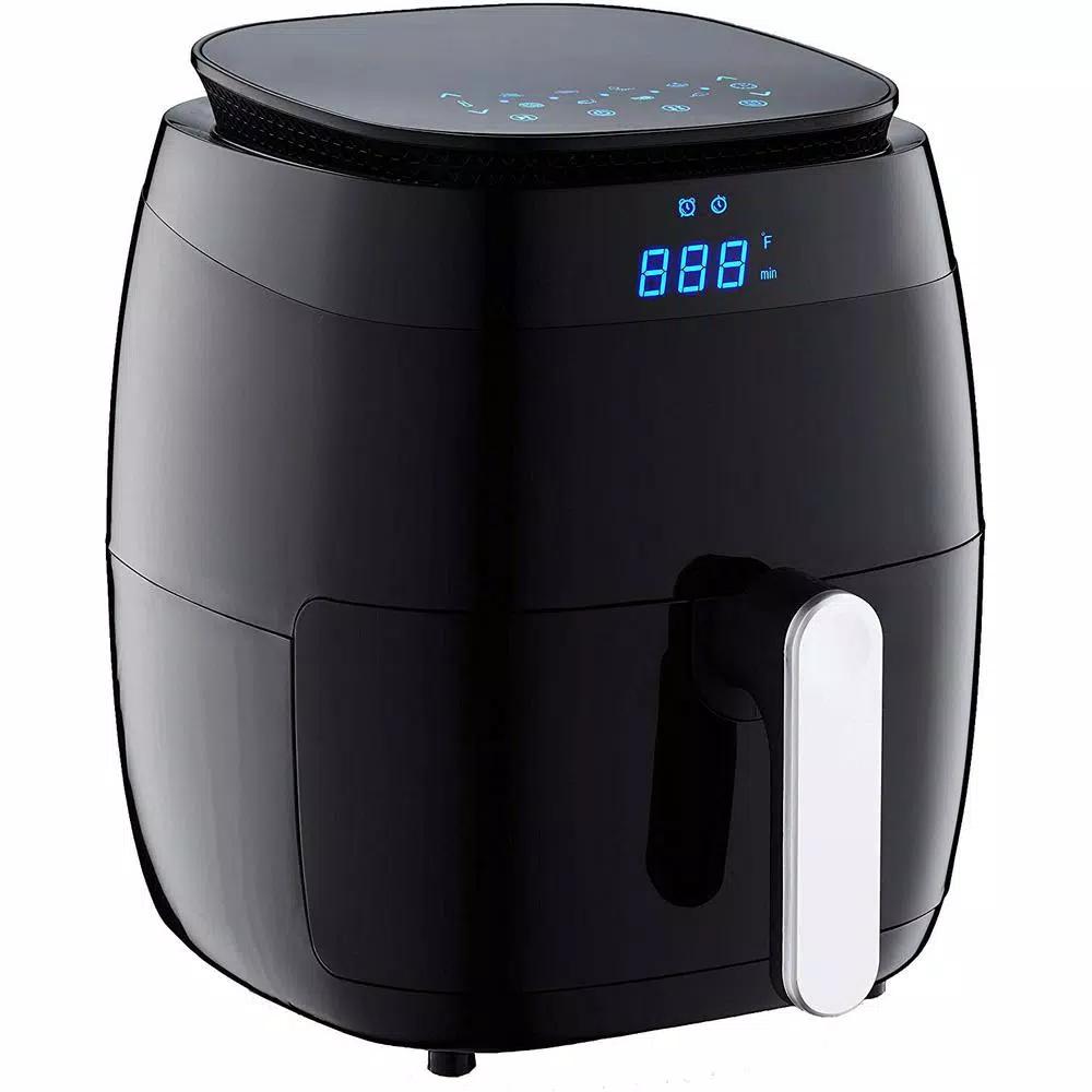GoWISE USA 5 Qt. Air Fryer with Duo Touchscreen Display, 8 Presets, 1500W, Black