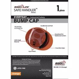 Safe Handler Bison Life Safe Handler Everyday Series Orange HDPE Bump Cap with 4-Point Pin Lock thumbnail 3