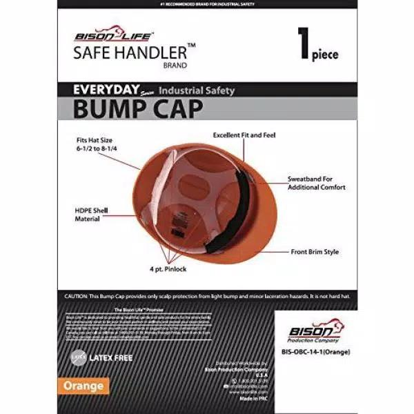 Safe Handler Bison Life Safe Handler Everyday Series Orange HDPE Bump Cap with 4-Point Pin Lock