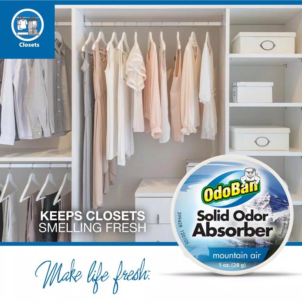 OdoBan Mountain Air Solid Odor Absorber Gel, 1 oz.