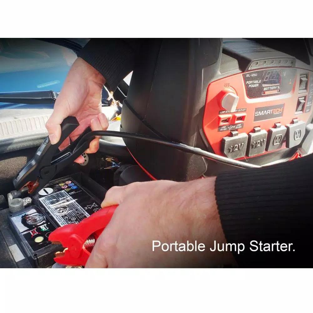 Smartech Products Smartech JSL-1250 Portable Power Station with 1250 Amp Jump Starter and 150 PSI Air Compressor