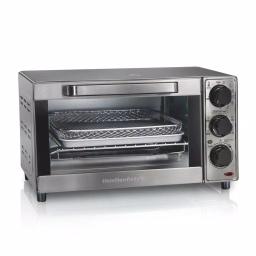 Hamilton Beach Sure-Crisp 4-Slice Air Fryer Toaster Oven, Stainless Steel thumbnail 1