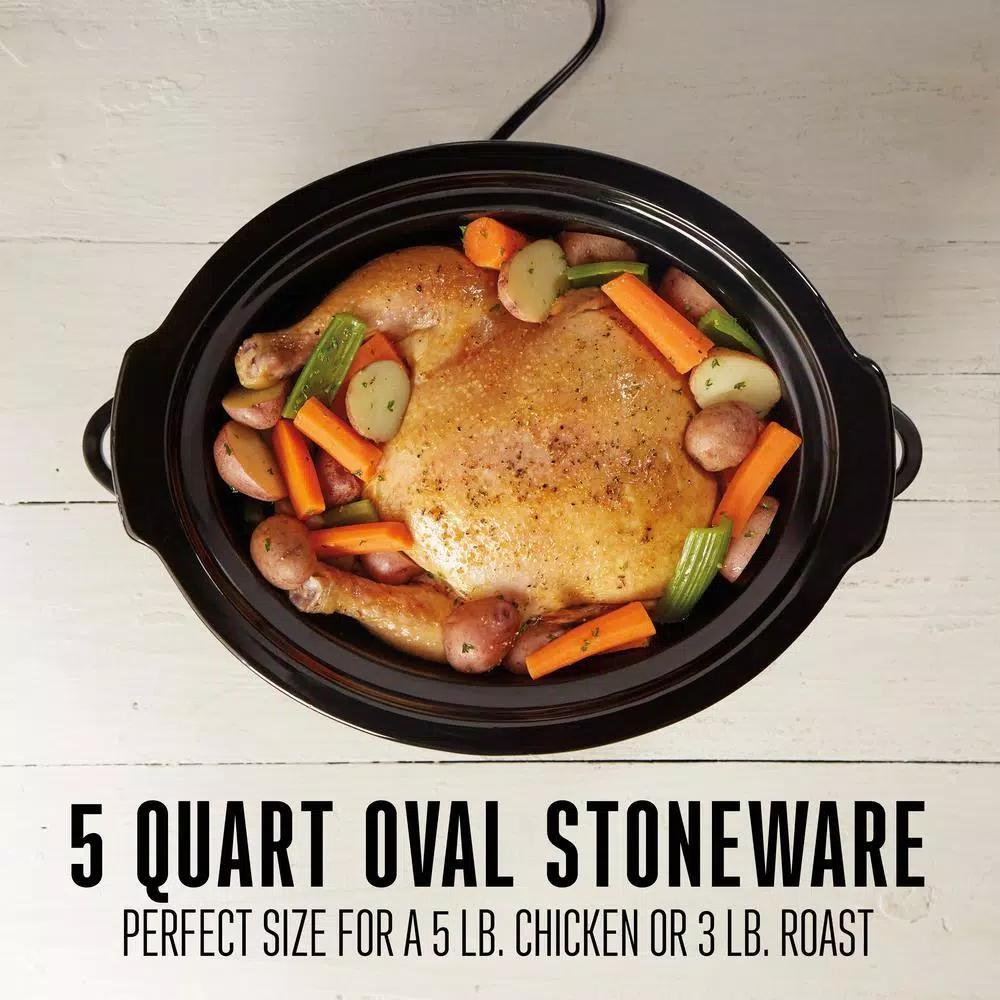 Weston Realtree Edge 5 Qt. Camouflage Slow Cooker with Lid Latch Strap