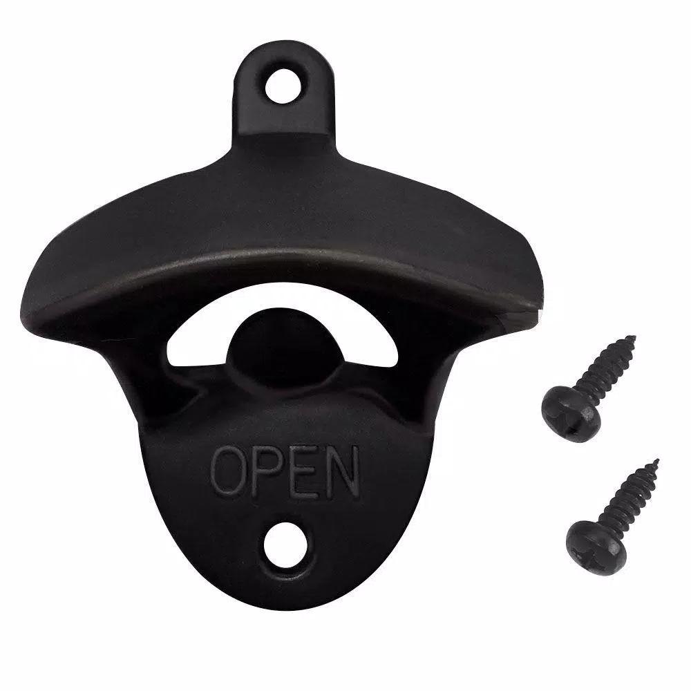 Everbilt Zinc Die-Cast Bottle Opener, Black Finish