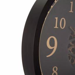 Glitzhome 22.83 in. Oversized Metal Wall Clock with Moving Gears and Roman Numerals thumbnail 4