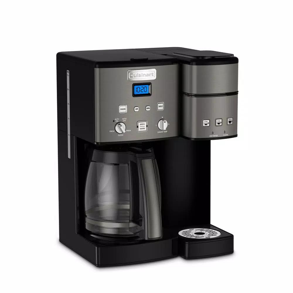 Cuisinart Coffee Center 12-Cup Coffee Maker and Single Serve Brewer, Black Stainless Steel