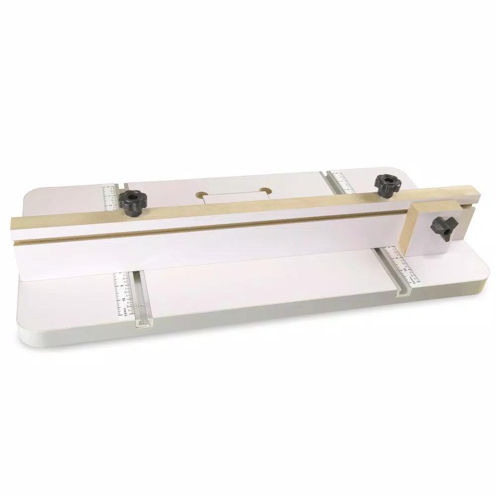 WEN 24 in. x 12 in. Drill Press Table with Adjustable Fence and Stop Block