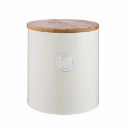 Mason Cash Typhoon Retro Cream Enamel Coated Steel Cookie Canister thumbnail 1