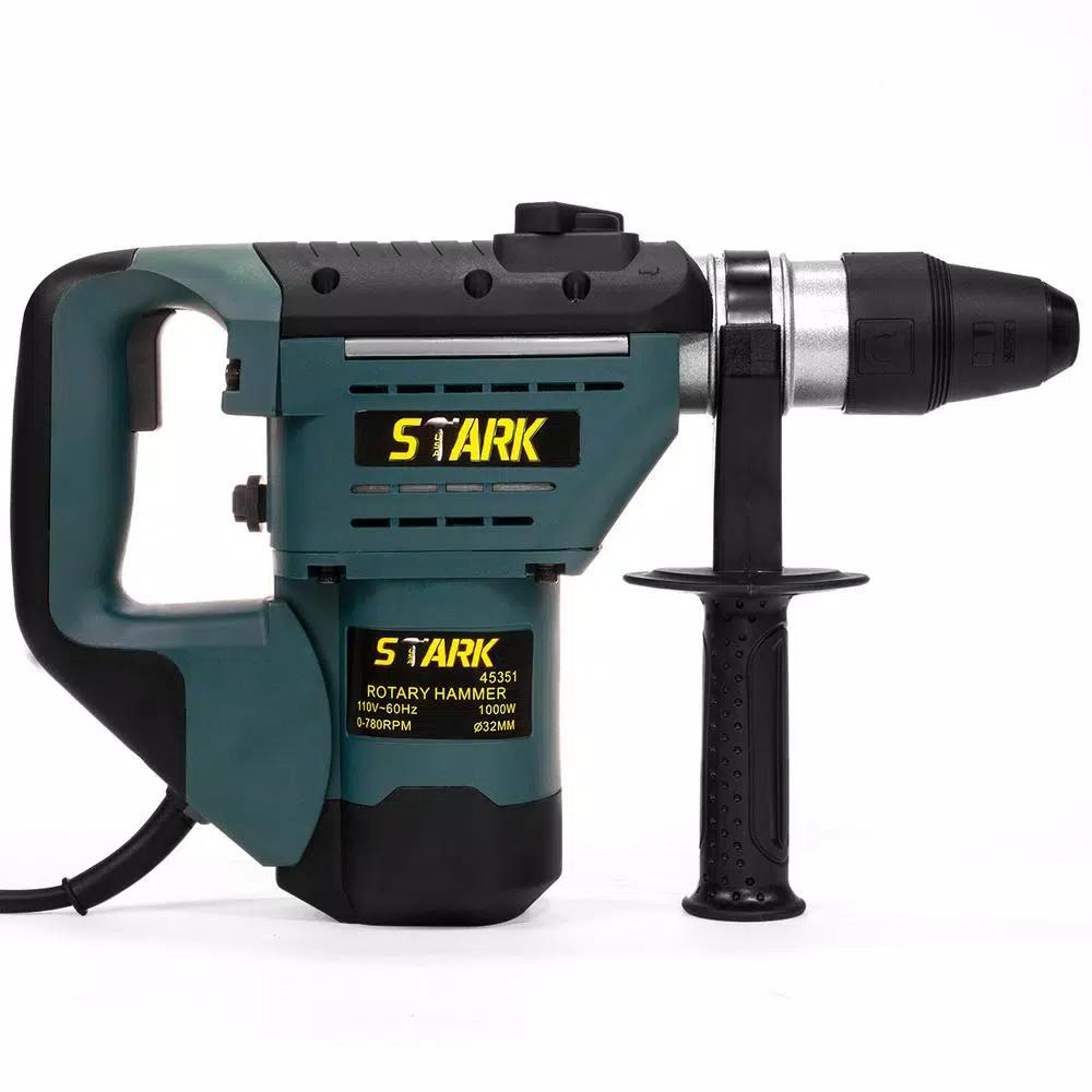 Stark 8.3 Amp 1/2 in. SDS-Plus Corded Rotary Hammer Drill Kit with Chisel Bit Set