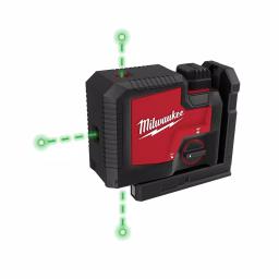 Milwaukee Green 3-Point Rechargeable Laser Level with REDLITHIUM USB Battery thumbnail 1