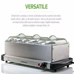 Ovente FW153W 3-Tray Buffet Server with Stand-Alone Warming Tray, Stainless Steel thumbnail 2