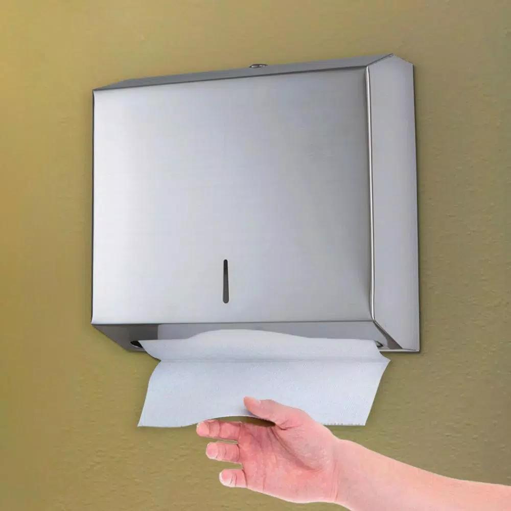 Alpine Industries Stainless Steel Multi-Fold and C-Fold Paper Towel Dispenser