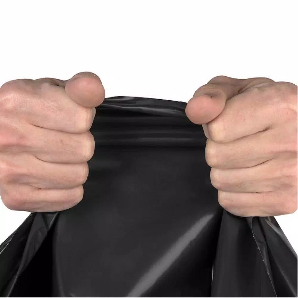Aluf Plastics 55 Gal. Heavy-Duty Black Trash Bags, 2.0 mil, 100-Count