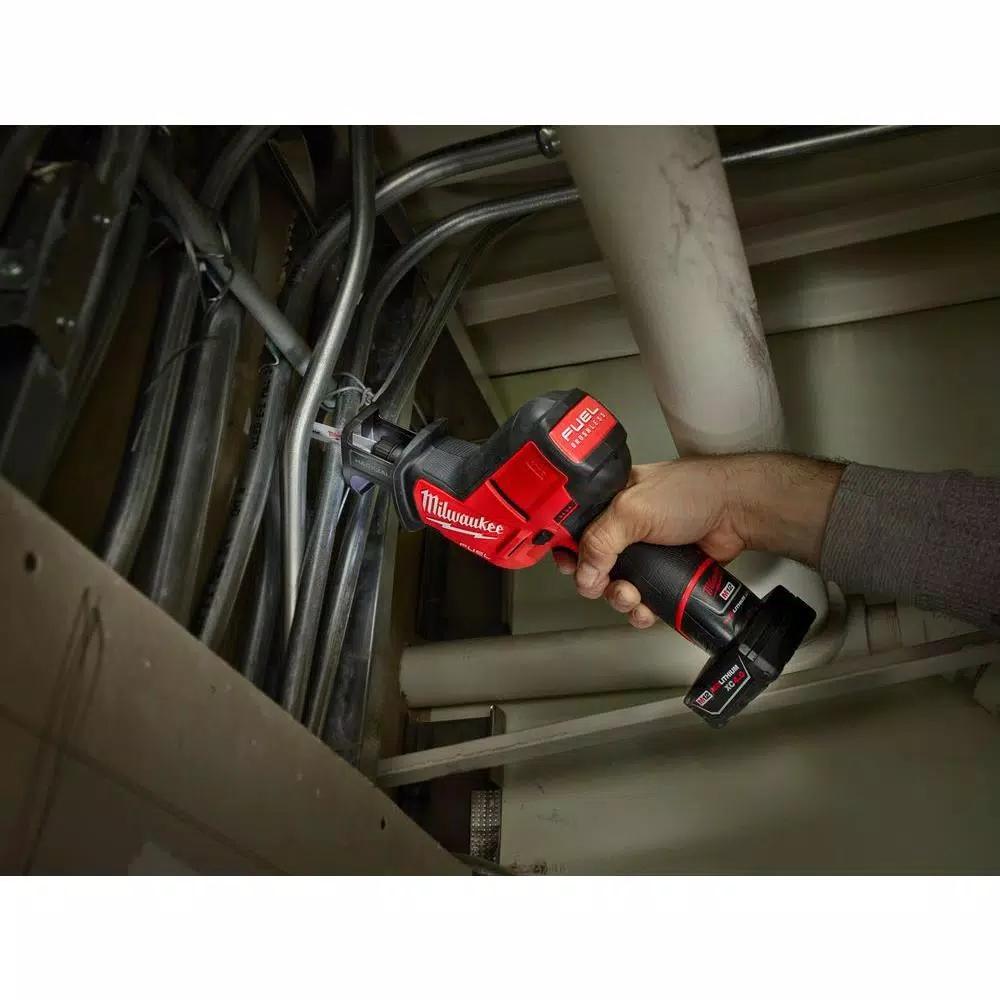 Milwaukee M12 FUEL 12V Cordless Oscillating Multi-Tool and HACKZALL Combo Kit with (2) 3.0 Ah Batteries