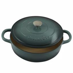 Crock-Pot Artisan 5 Qt. Enameled Cast Iron Round Braiser Pan with Self-Basting Lid thumbnail 3