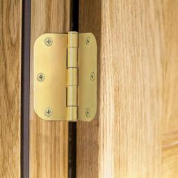 Design House 3.5 in. x 5/8 in. Radius Satin Brass Steel Door Hinges, 10-Pack thumbnail 7