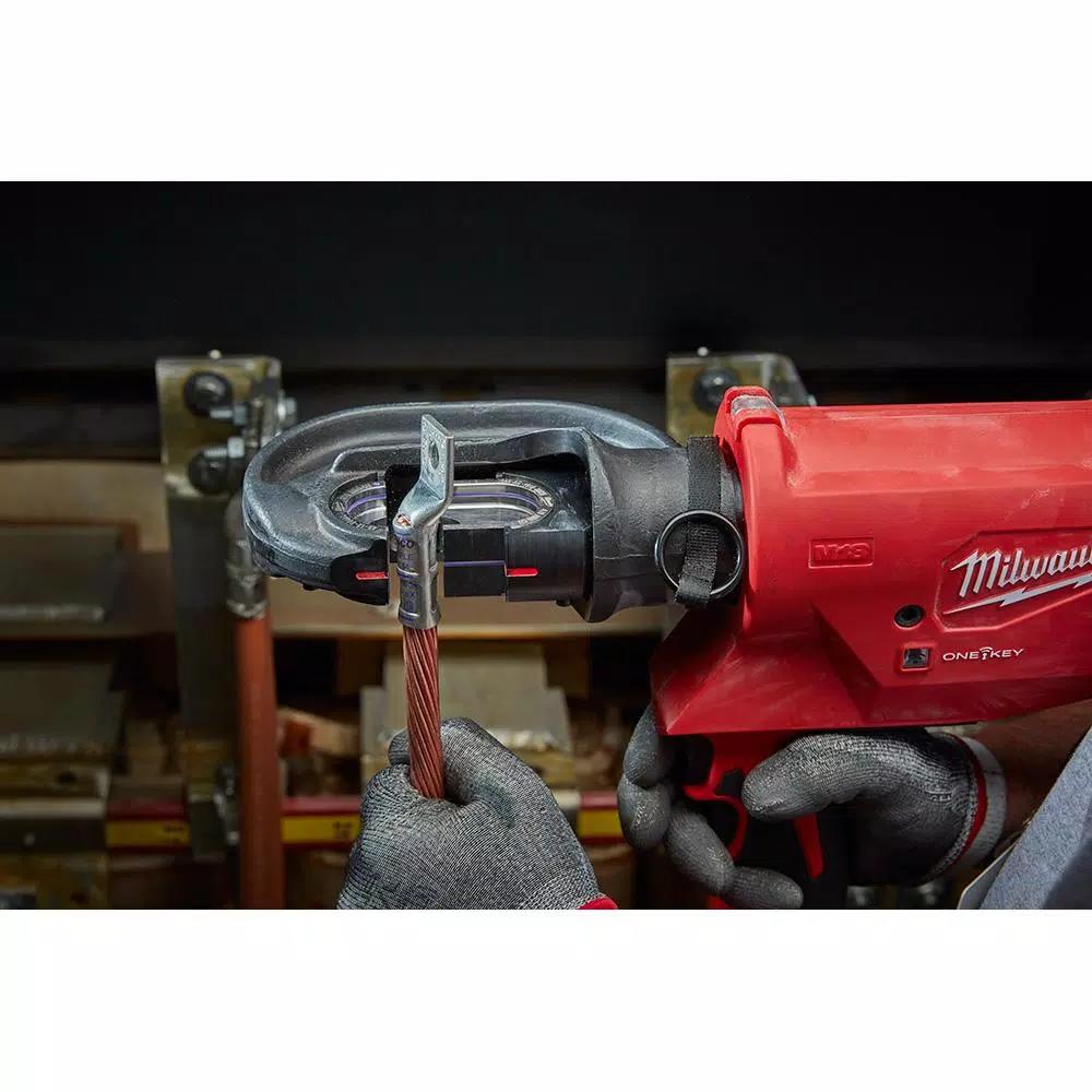 Milwaukee M18 FORCE LOGIC 750 MCM Crimper Kit with EXACT Dies & M18 FUEL Hammer Drill/Impact Driver Combo
