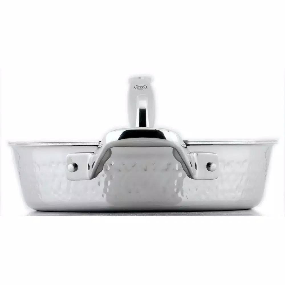 1829 Carl Schmidt Sohn STERN 2.1 qt. Hammered Stainless Steel Saute Pan with Lid