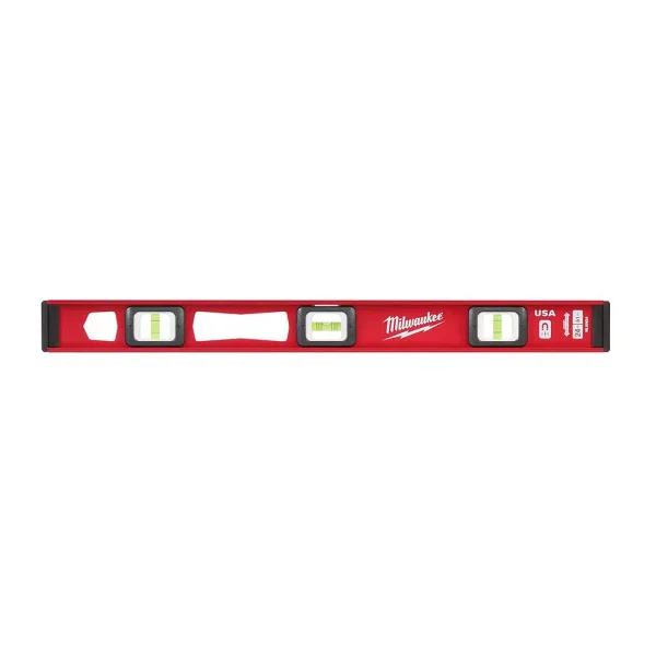Milwaukee 24 in. Magnetic I-Beam Level, Aluminum Frame