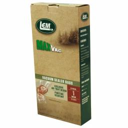 LEM MaxVac 1 Gallon Vacuum Sealer Bags, 28-Count, 3.5 Mil Puncture Resistant Plastic thumbnail 1