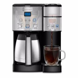 Cuisinart Coffee Center 10-Cup Thermal Coffeemaker and Single-Serve Brewer, Brushed Chrome thumbnail 3