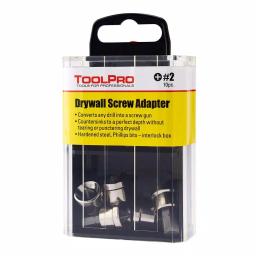 ToolPro #2 Phillips Bit Drywall Screw Adapters with Interlocking Storage Box (10-Pack) thumbnail 4