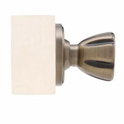 Weslock Antique Brass Half-Dummy Eleganti Door Knob - Interior Privacy Pull thumbnail 3