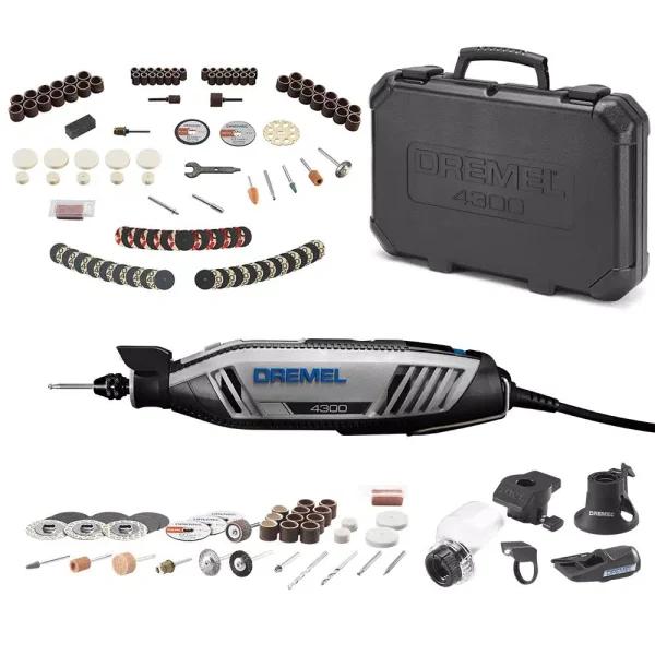 Dremel 4300 Series 1.8 Amp Variable Speed Corded Rotary Tool Kit with 130-Piece Accessory Set