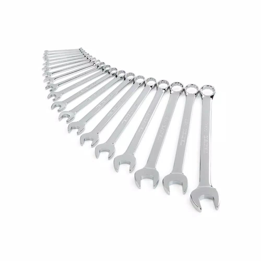 TEKTON 19-Piece SAE Combination Wrench Set, 1/4 in. to 1-1/4 in.