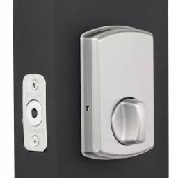 Defiant Satin Nickel Square Single Cylinder Electronic Keypad Deadbolt thumbnail 2