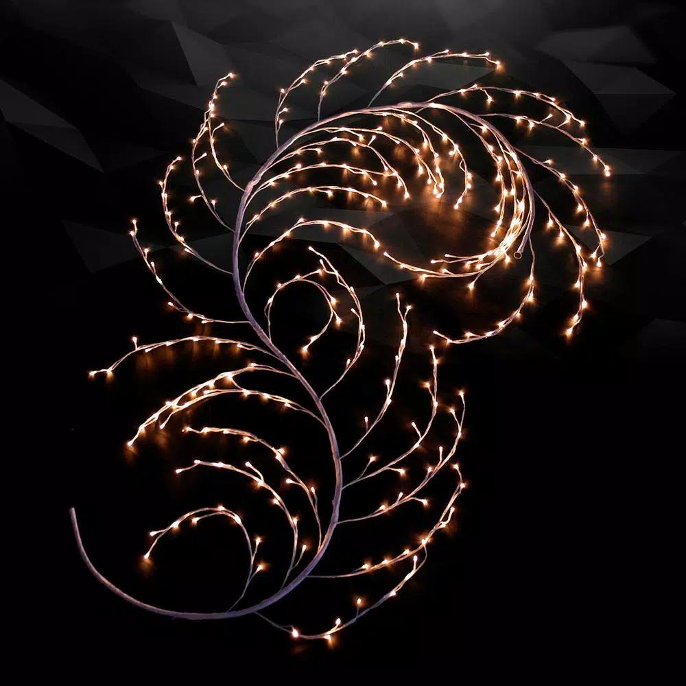 HOLIDYNAMICS HOLIDAY LIGHTING SOLUTIONS 10 ft. Classic White LED Climber Lighted PVC Sculpture
