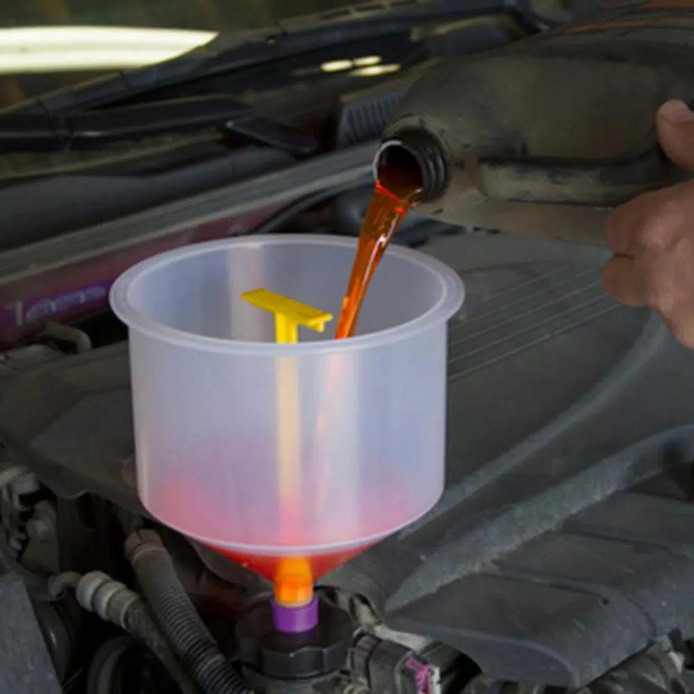 Lisle LIS24970 Spill-Free Funnel with GM Threaded Adapter