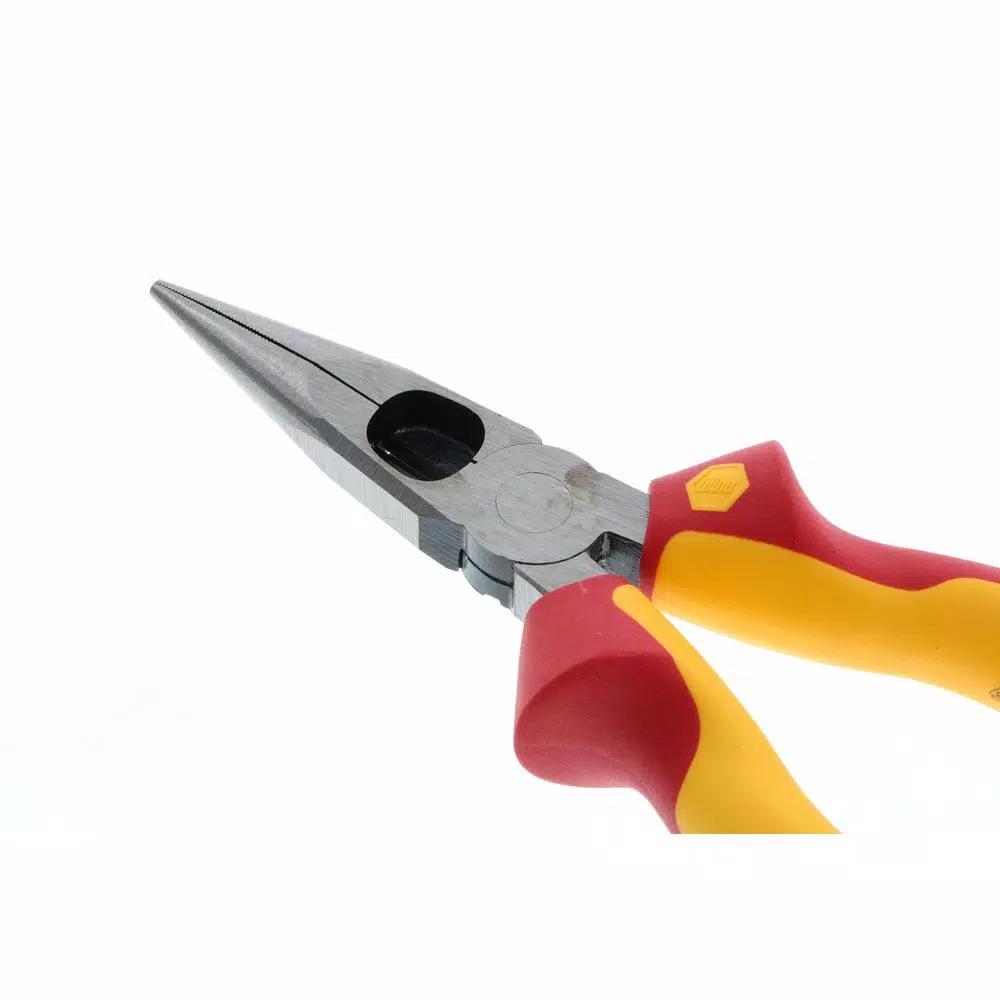 Wiha Insulated Industrial Long Nose Pliers, 1000V AC Rated