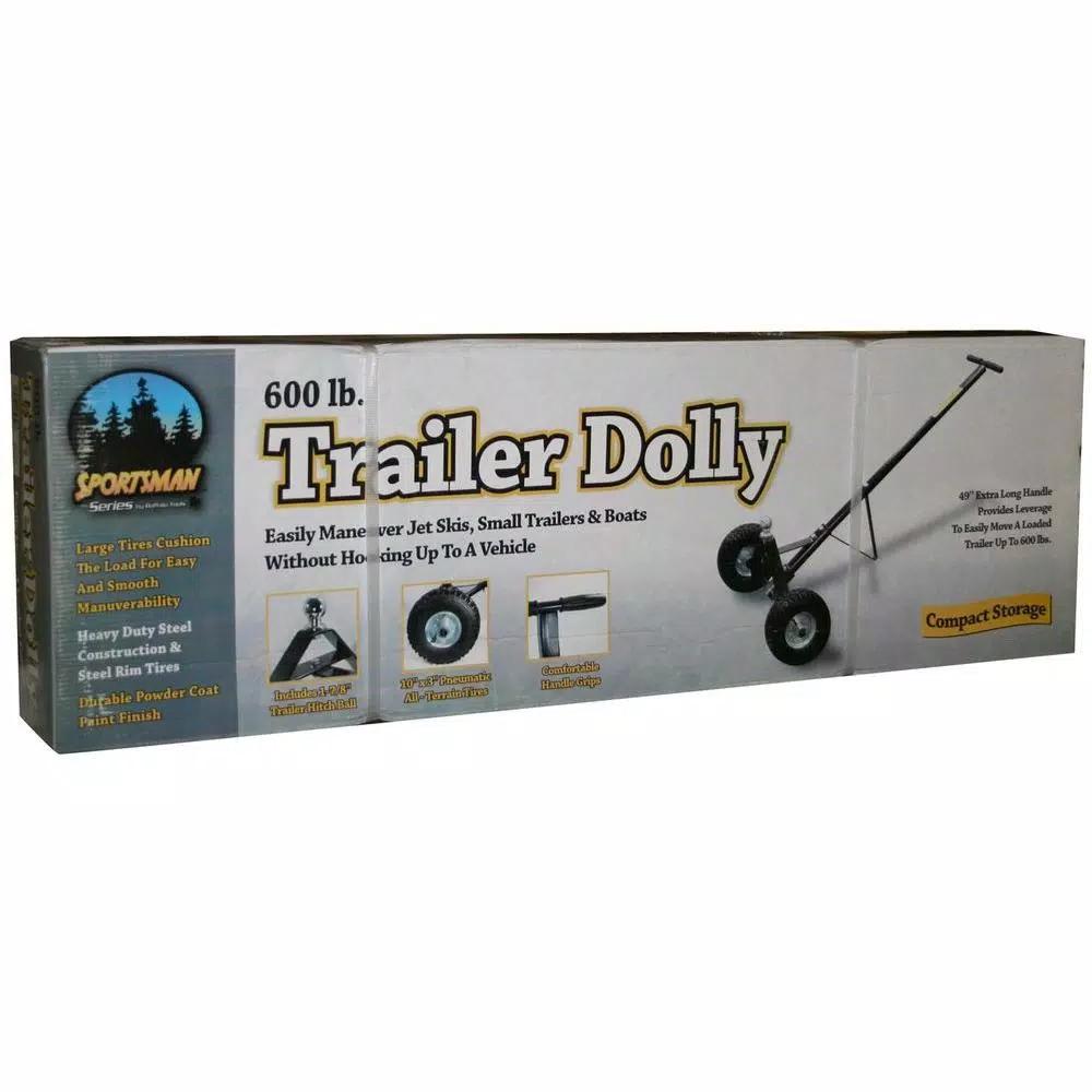 BLACK BULL Sportsman Series 600 lbs. Capacity Trailer Mover Dolly with 10 in. Pneumatic Tires