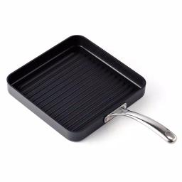 Cooks Standard 11 in. Hard-Anodized Aluminum Nonstick Square Grill Pan, Black thumbnail 4
