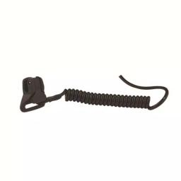 Ergodyne Squids 3158 Black Coiled Hard Hat Lanyard with Double Lock Buckle thumbnail 1