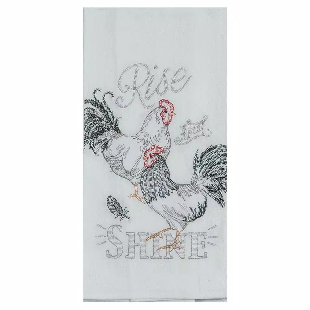 Kay Dee Farmers Market Cotton Multi Kitchen Textiles Set - 4 Piece Rooster Farmhouse Collection