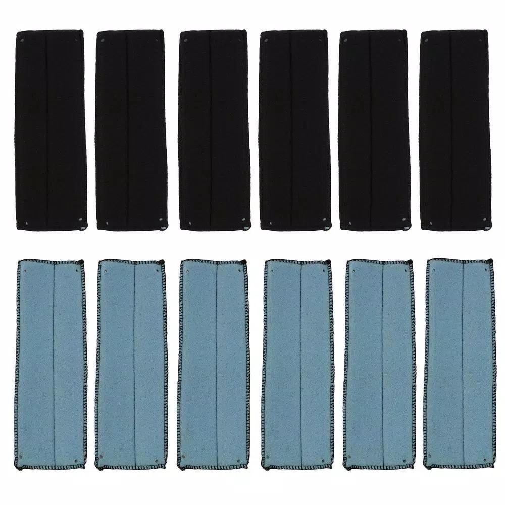 Bison Life Replacement Sweatband for Hard Hat or Bump Cap, Black, 12-Pack