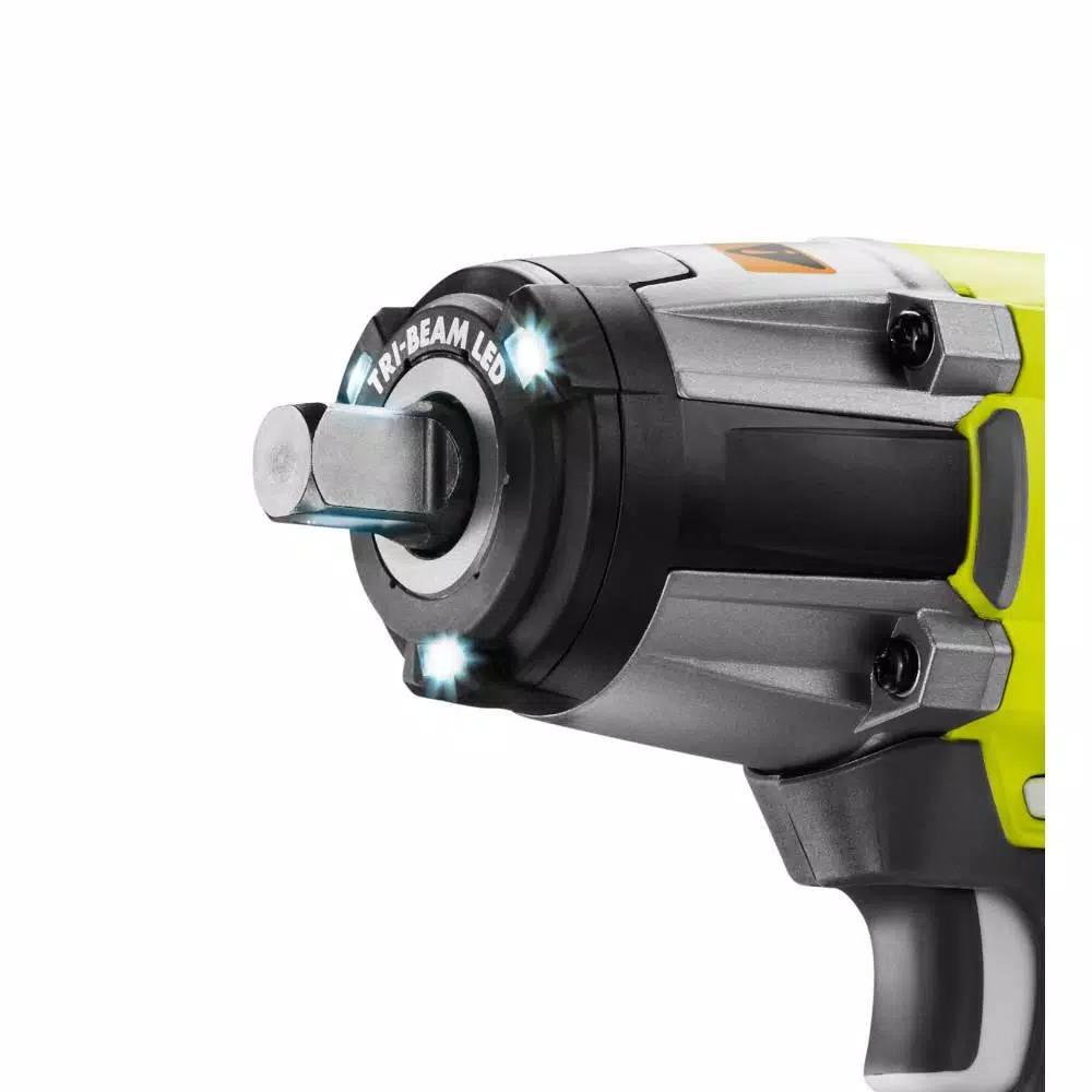 RYOBI 18V ONE+ Cordless 3-Speed Impact Wrench Combo Kit (1/2 in. and 3/8 in.)